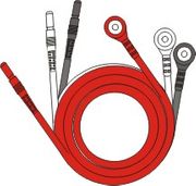 EKG LEADWIRE SET 24" 3‑LEAD SNAP LEAD ENDS