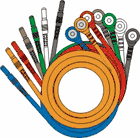 EKG LEADWIRE SET 40" 7‑LEAD SNAP LEAD ENDS
