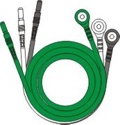EKG LEADWIRE SET 40" 3‑LEAD SNAP LEAD ENDS