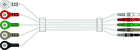 5-LEAD BONDED HOLTER LEADWIRE SET for A.I.R 2‑CHANNEL HOLTER