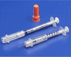 MONOJECT (COVIDIEN) INSULIN SAFETY SYRINGE For U-100 insulin 1CC 29G x 1/2" (8881511110)