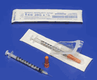 MONOJECT (COVIDIEN) SOFTPACK INSULIN SYRINGE (1cc 30g x 5/16") (8881601600)