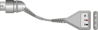 3-LEAD EKG PATIENT CABLE 12‑pin connector