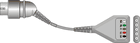 5-LEAD EKG PATIENT CABLE 12‑pin connector