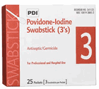 PDI Povidone-Iodine Swabsticks 3's (S41125)