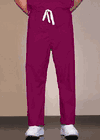 UNISEX SCRUB PANTS CRANBERRY