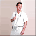 SCRUB SHIRT UNISEX WHITE