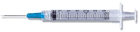 B-D SYRINGE 3CC 22G x 1" (309572)