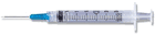 B-D SYRINGE 3CC 25G x 5/8" (309570)