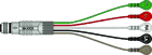 5-LEAD TELEMETRY CABLE WITH SNAP LEAD ENDS
