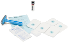 UNIVERSAL HOLTER KIT core contents: (5) Electrodes, (1) AA Batteries (1) Patient Diary