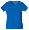 Cherokee Workwear 4727 Womens Core Stretch V-Neck with logo- Royal