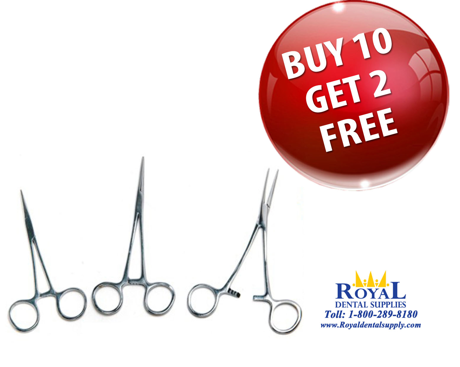 ScissorsForcepsHemostatic Halsted Mosquito Kelly "BUY 10 GET 2 FREE"