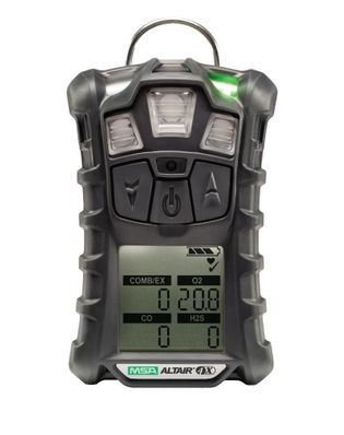 MSA Altair 4X Multigas Detector Kit Includes LEL (1-100% pentane), Oxygen (0-30% Vol), CO (0-1999 ppm) and H2S (0-200 ppm), Global Power Supply, North America Approval Label, Three Years Standard Warranty, Single Carton Packaging, Standard Charcoal Color Case - 10115521