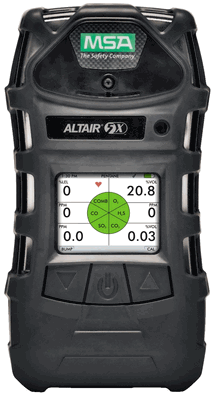 MSA Altair 5X Detector Color, (LEL, O2, CO, H2S, SO2) with 10 Foot Sampling Line, 1 Foot Probe - 10115143