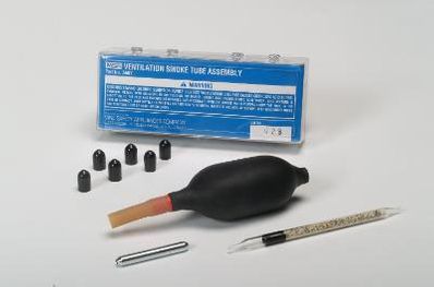 MSA Glass Smoke Tubes with Bulb, 6 Caps, 2 Tubes - 5607