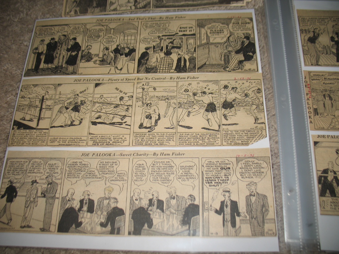 193140 Boxing JOE PALOOKA Large COMIC STRIP ARCHIVE (320) Strip Collection