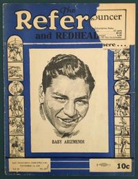 1936 REFEREE & REDHEAD BOXING Program Magazine BABY ARIZMENDI, KING LEVINSKY ++