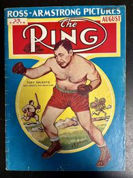 1938 August - The Ring Magazine - Tony Galento on Cover