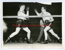 1938 Boxing MAX BAER vs TOMMY FARR Vintage Photograph MSG, NEW YORK
