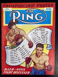 1939 June - The Ring Magazine - Lou Nova and Max Baer on Cover