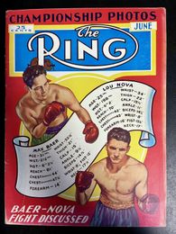 1939 June - The Ring Magazine - Max Baer vs. Lou Nova on Cover