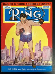 1939 October - The Ring Magazine - Bob Pastor on Cover
