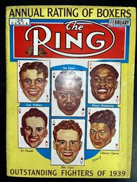1940 February - The Ring Magazine - Joe Louis, Henry Armstrong, Lou Ambers, Al Hostak, Billy Conn, Ceferino Garcia