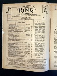 1940 February - The Ring Magazine - Joe Louis, Henry Armstrong, Lou Ambers, Al Hostak, Billy Conn, Ceferino Garcia