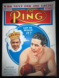 1940 October - The Ring Magazine - Max Baer and Joe Louis on Cover