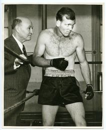 1940s Boxing RED NIBERT & JIMMY DUNN Vintage Photograph 