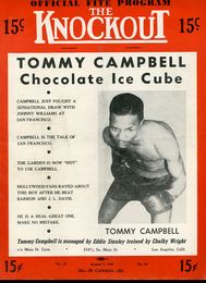 1948 August 7th TOMMY CAMPBELL Vintage Boxing Program Magazine THE KNOCKOUT