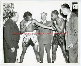1948 Boxing GEORGE COSTNER vs O'NEILL BELL Vintage Photograph OAKLAND, CA
