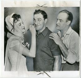 1954 Boxing ROCKY MARCIANO & BOB HOPE Vintage Photograph HOLLYWOOD, CA