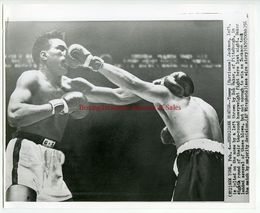1956 Boxing HURRICANE JACKSON vs BOB BAKER Vintage Photograph MSG, NEW YORK