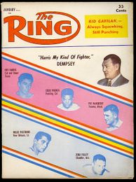 1958 January - The Ring Magazine - Roy Harris, Eddie Machen, Pat McMurtry, Willie Pastrano, Zora Folley