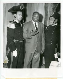 1960 Boxing ARCHIE MOORE Vintage Photograph ROME, ITALY Carabinieri