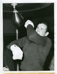 1960 Boxing INGEMAR JOHANSSON Vintage Photograph TRAINING Great Shot!