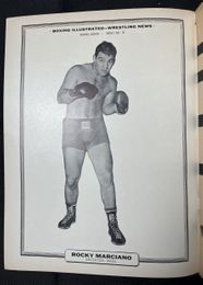1961 March - Boxing Illustrated Magazine - Sugar Ray Robinson Career Tribute / Rocky Marciano Full Page Pinup