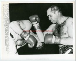 1964 Boxing BOBO OLSON vs WAYNE THORNTON Vintage Photograph SAN FRANCISCO, CA