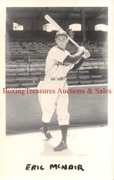 1966 Baseball ERIC McNAIR Detroit Tigers JAMES T. ELDER Postcard #121