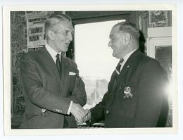 1966 Boxing GEORGES CARPENTIER & TED BROADRIBB Vintage Photograph YOUNG SNOWBALL 