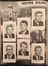  1968 NAVY vs NOTRE DAME College Football Program JOE THEISMANN, KUECHENBERG ++