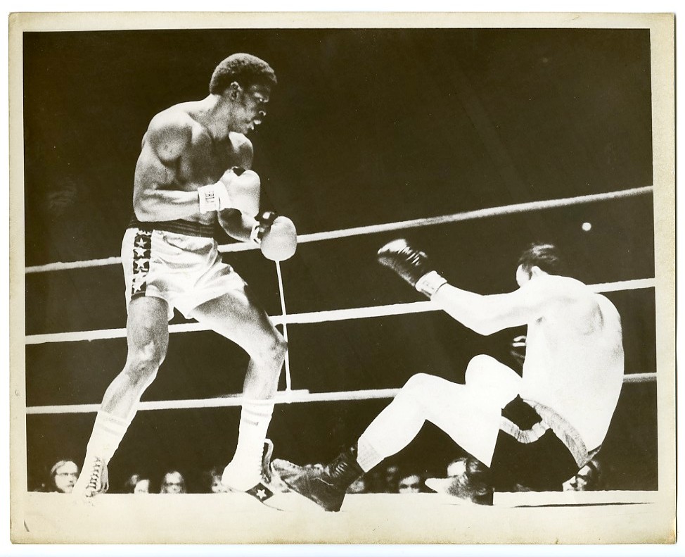 1971 Boxing RON LYLE vs BILL DROVER Vintage Photograph DENVER, COLORADO