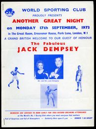1973 Boxing JACK DEMPSEY DINNER & FIGHTS Ticket Application Brochure 