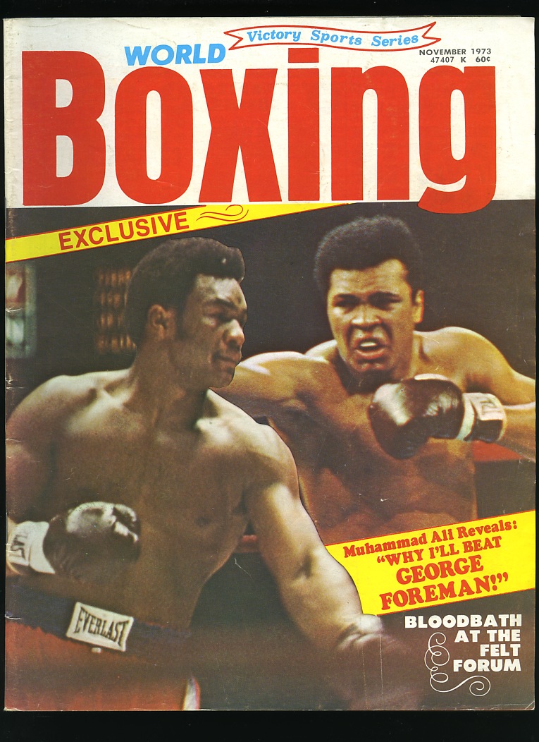 1973 November World Boxing magazine Muhammad Ali & Foreman