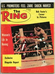 1975 January - The Ring Magazine - Muhammad Ali and George Foreman