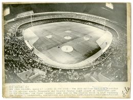1976 Baseball At SUPERDOME in NEW ORLEANS Vintage Photograph TWINS vs ASTROS