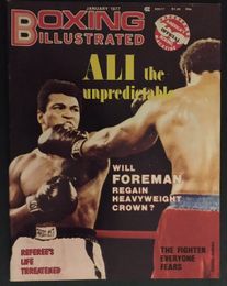 1977 January - Boxing Illustrated - Muhammad Ali & George Foreman
