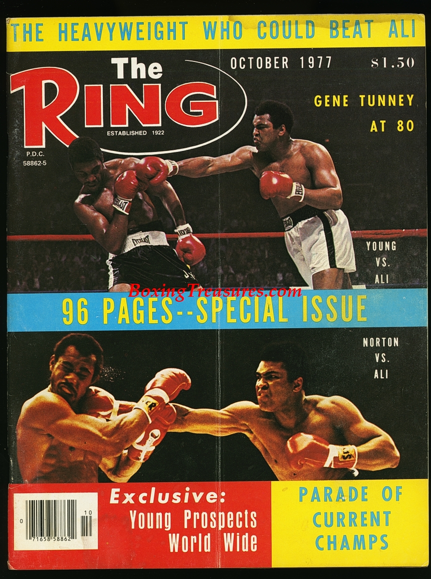 1977 October The Ring Magazine Muhammad Ali vs. Jimmy Young and Ken